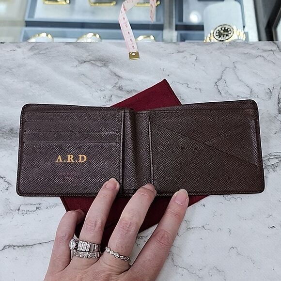 Authentic Louis Vuitton Damier Ebene Bi-fold Men's Wallet - Picture 5 of 6